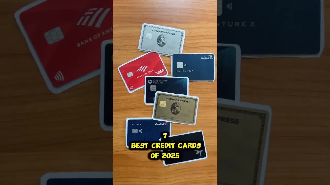 'Video thumbnail for 7 Best Credit Cards of 2025 - American Express, Chase, Capital One - Disclosure in Description'
