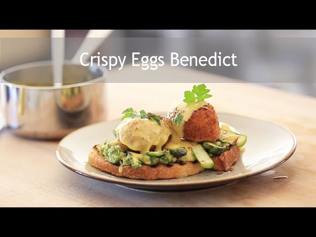 Video thumbnail for Crispy Eggs Benedict