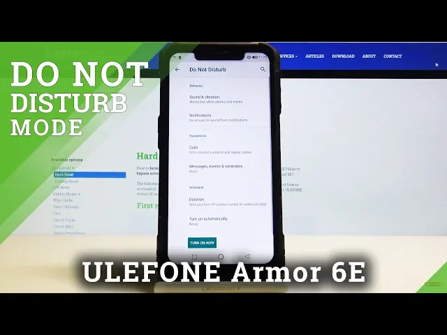 Video thumbnail for How to Customize DND Mode in Ulefone Armor 6E – Mute Sounds