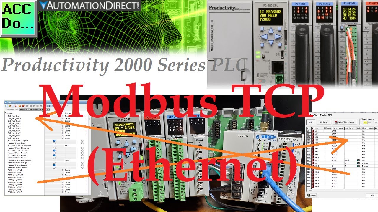 'Video thumbnail for Productivity 2000 Series PLC Modbus TCP Ethernet'