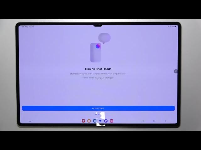 Video thumbnail for How to Turn On Messenger Chat Bubbles on Samsung Galaxy Tab S9 Ultra / Messenger Features