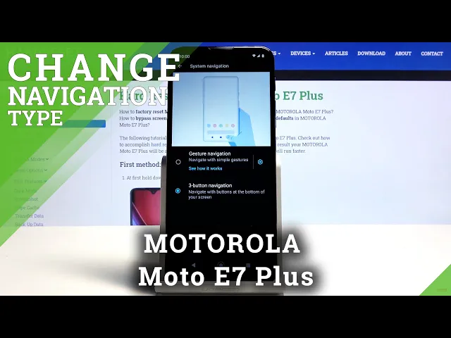 Video thumbnail for How to Find Navigation Settings in Motorola Moto E7 Plus - Change Navigation Type