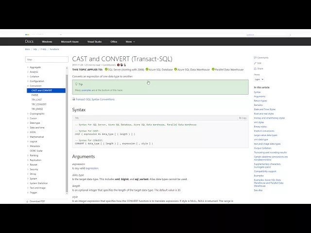 Video thumbnail for Conversion Functions 3 | Essential SQL