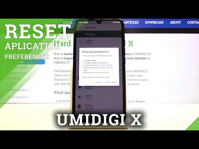 Video thumbnail for How to Reset App Preferences on UMIDIGI X – Clear Apps Preferences