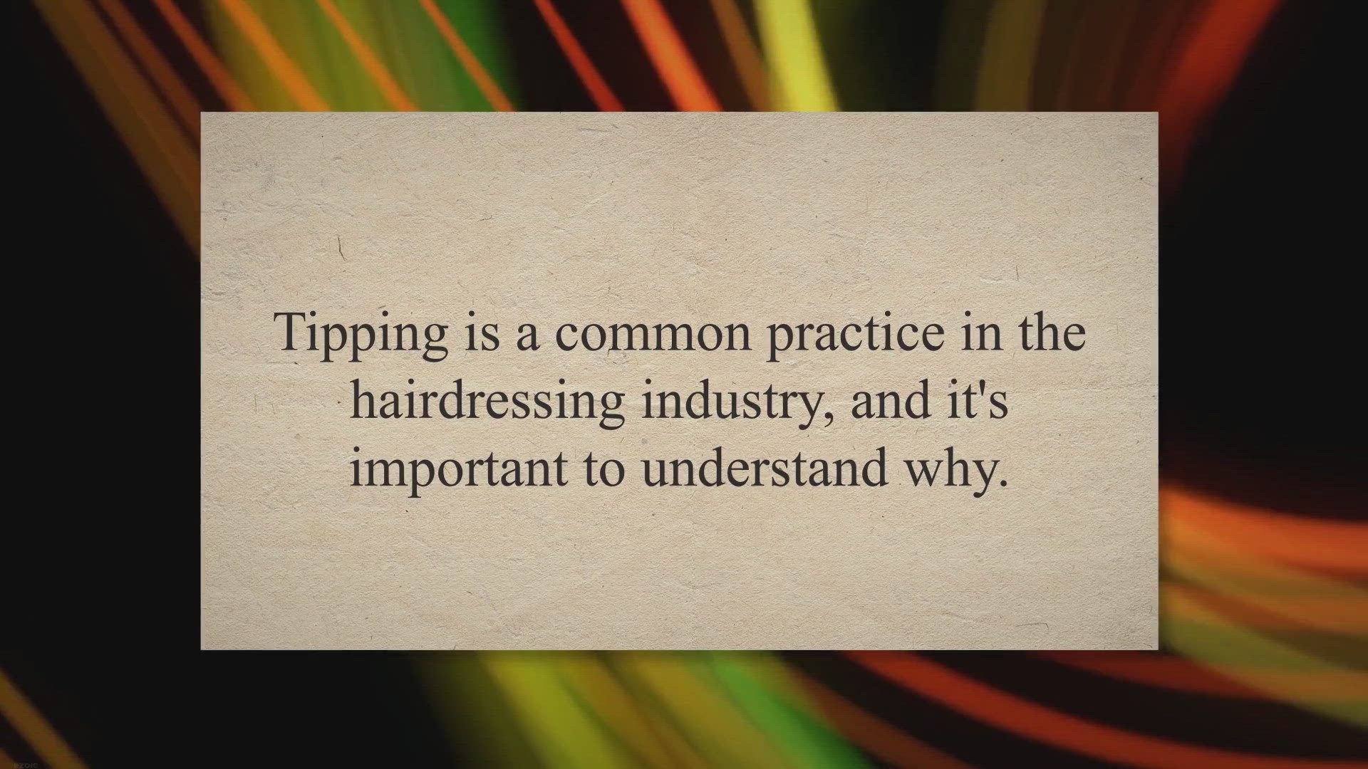 Video thumbnail for Beyond the Tip: Navigating Financial Constraints When Visiting Your Hairdresser