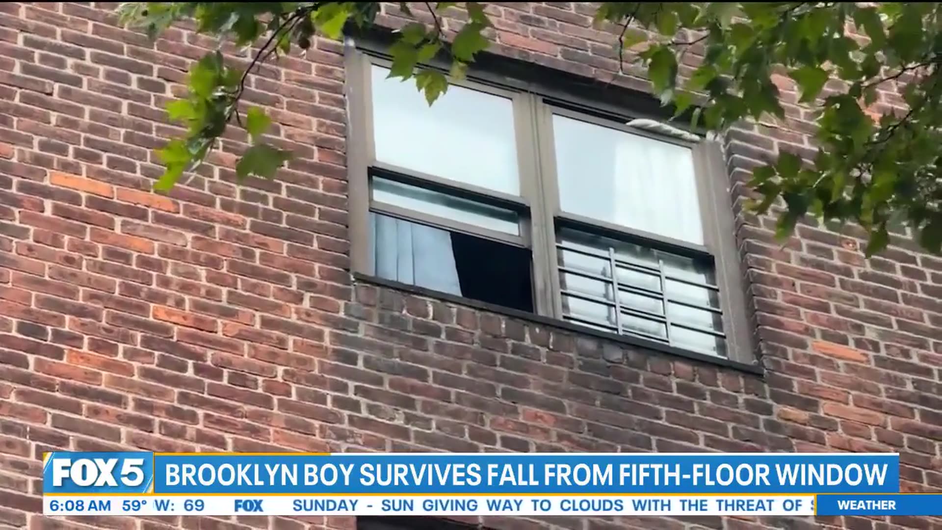 'Video thumbnail for Brooklyn boy falls out of fifth floor window'