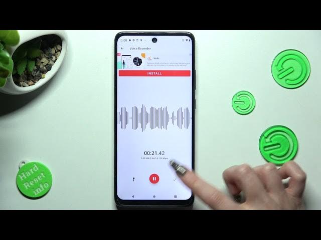 Video thumbnail for How to Record Sounds with Motorola One 5G Ace - Use Voice Recorder