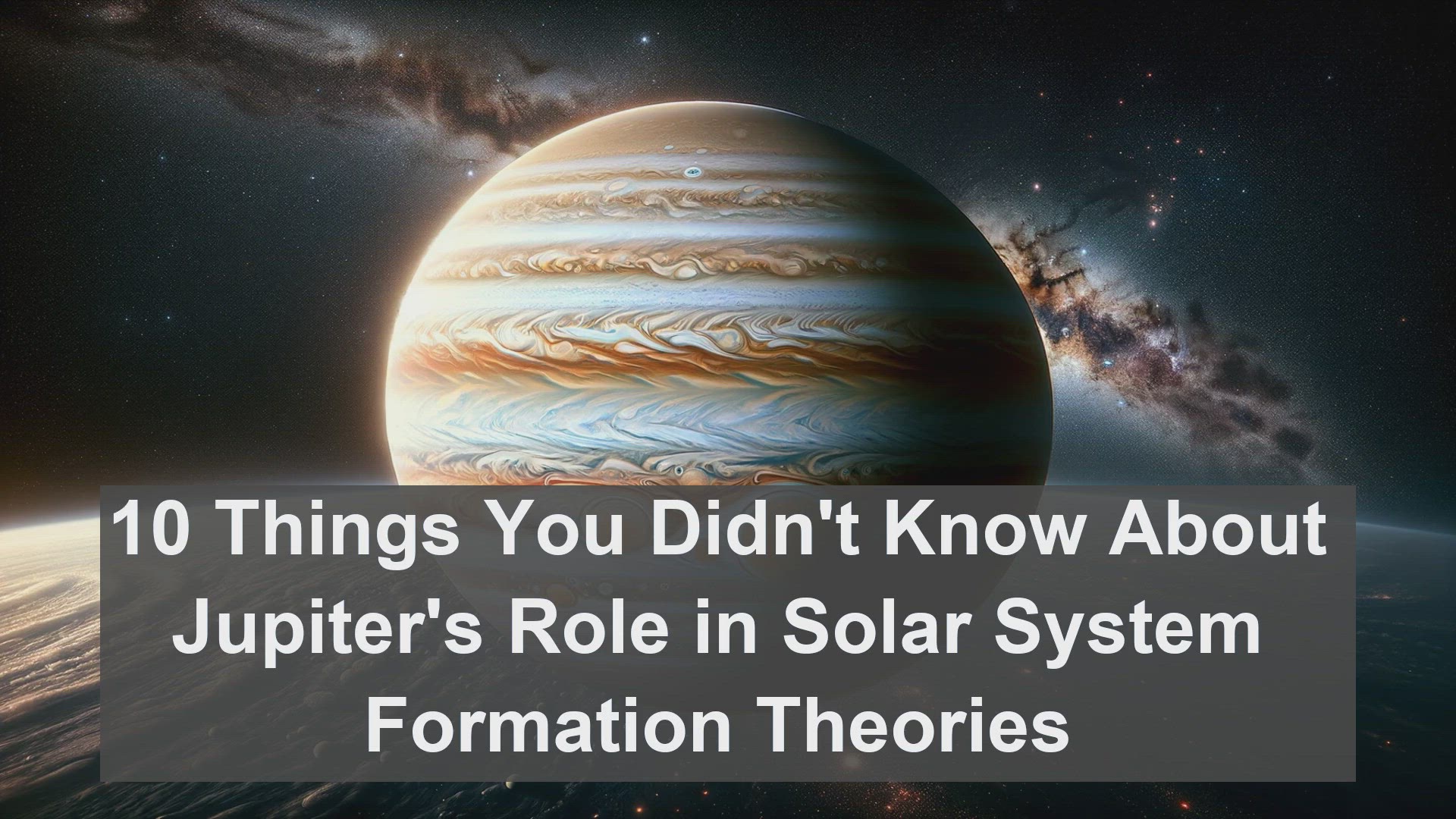 'Video thumbnail for 10 Things You Didn't Know About Jupiter's Role in Solar System Formation Theories'