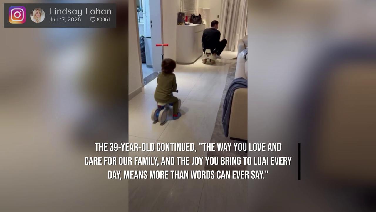 Video thumbnail for IN CASE YOU MISSED IT: Lindsay Lohan gushes over 'incredible husband' Bader Shammas in sweet birthday tribute.