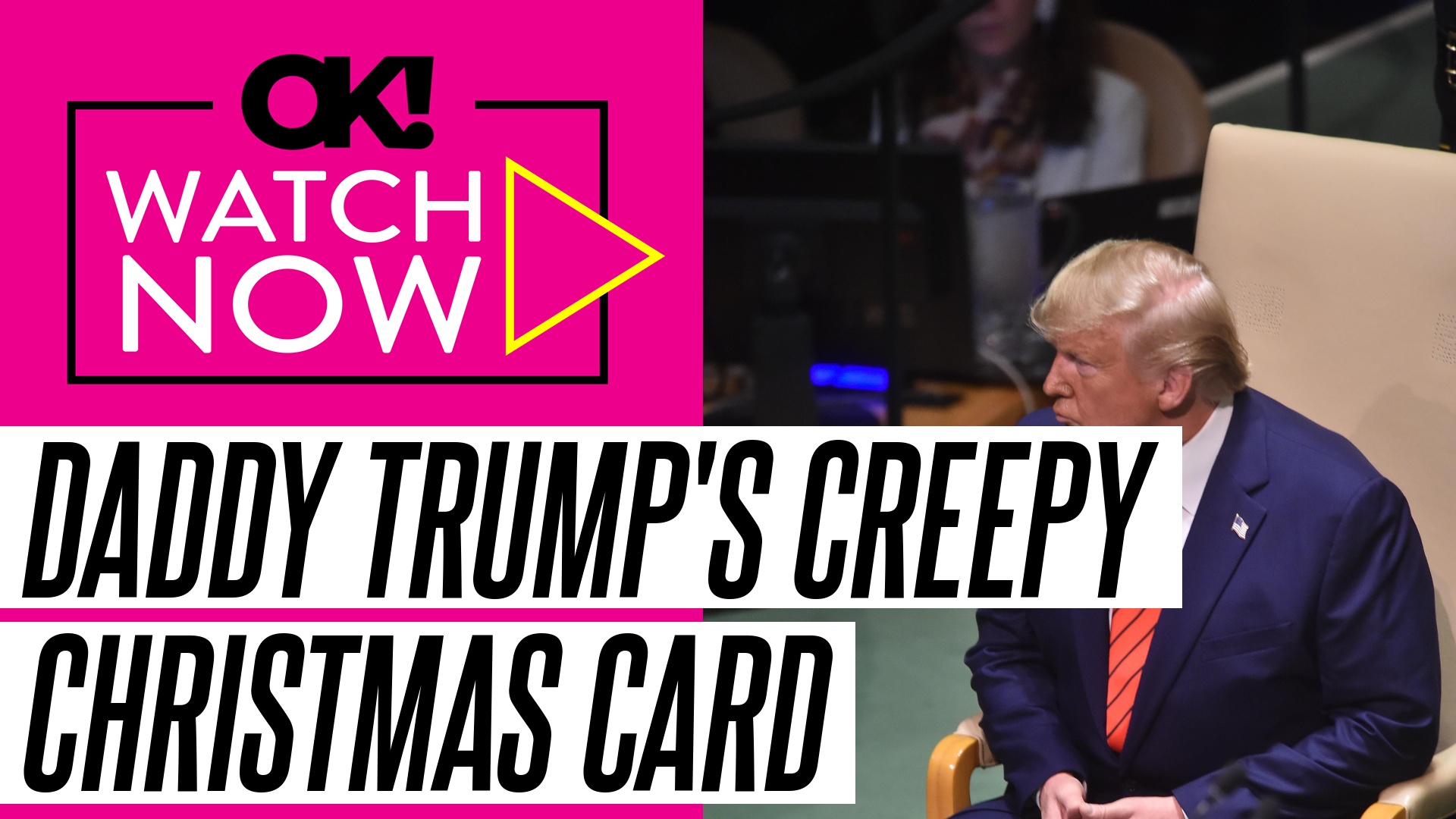 Video thumbnail for White House Blasted for 'Creepy' Christmas Card of 'Daddy' Donald Trump: 'Word a Predator Would