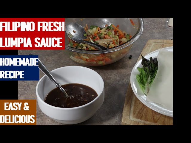 Video thumbnail for FILIPINO FRESH LUMPIA SAUCE. Lutong Pinas TV. Easy & Delicious Filipino Homecooked Recipe.