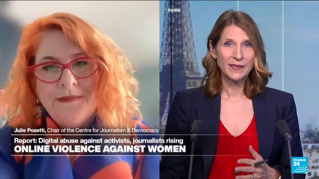 Video thumbnail for UN agency reports rise in violence against women journalists and activists linked to online abuse