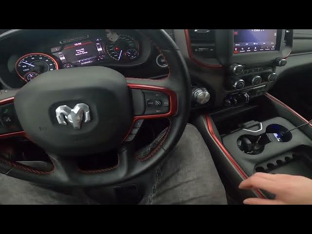 Video thumbnail for Where is Wireless Charging Tray Location in Dodge RAM REBEL 1500 II ( 2019 - now )