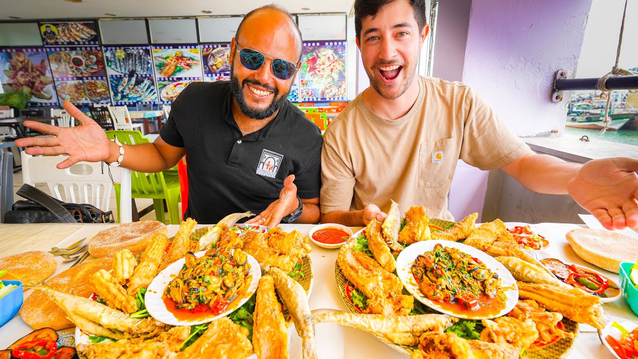 Video thumbnail for Morocco's EXOTIC SEAFOOD Heaven CRAZY Stingray & Oyster Feast in El Jadida!