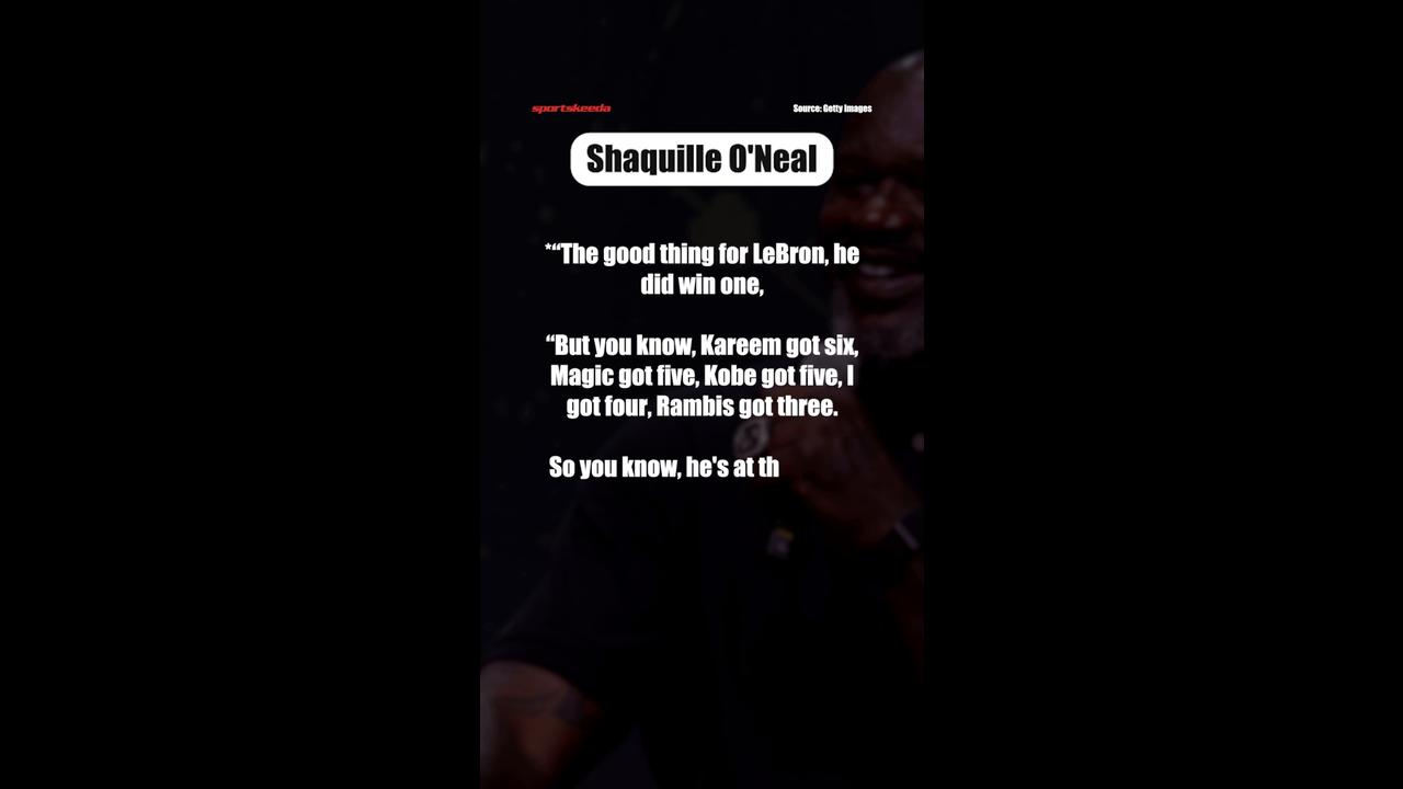 Video thumbnail for Shaq Sends Harsh Message to LeBron James After Lakers Exit for 76ers