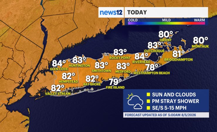 Video thumbnail for Comfortable today before hot and humid weather arrives in Long Island