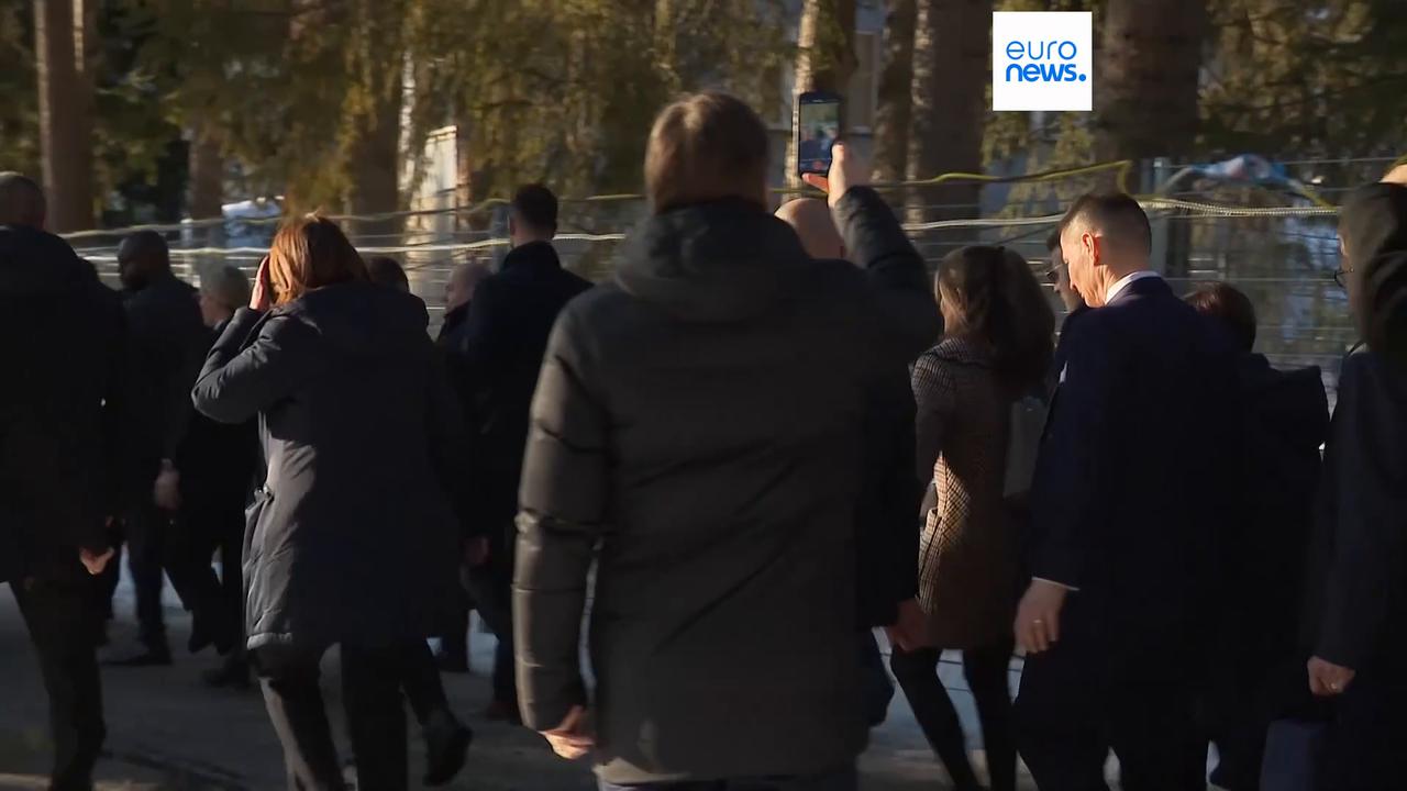 Video thumbnail for We do prefer respect over bullies, Macron says at Davos as Trump tensions mount