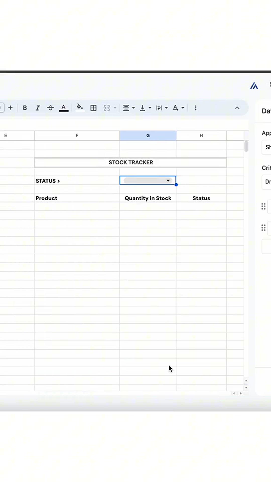 'Video thumbnail for Create a dynamic inventory_stock tracker in #GoogleSheets in less than a minute'