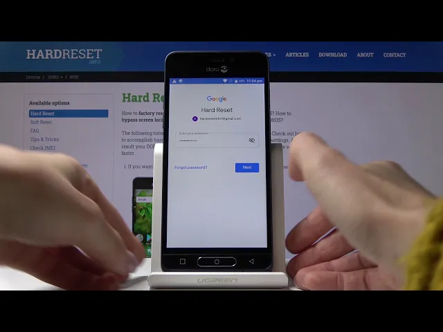 Video thumbnail for How to Activate Google Backup in DORO 8035 – Google Account