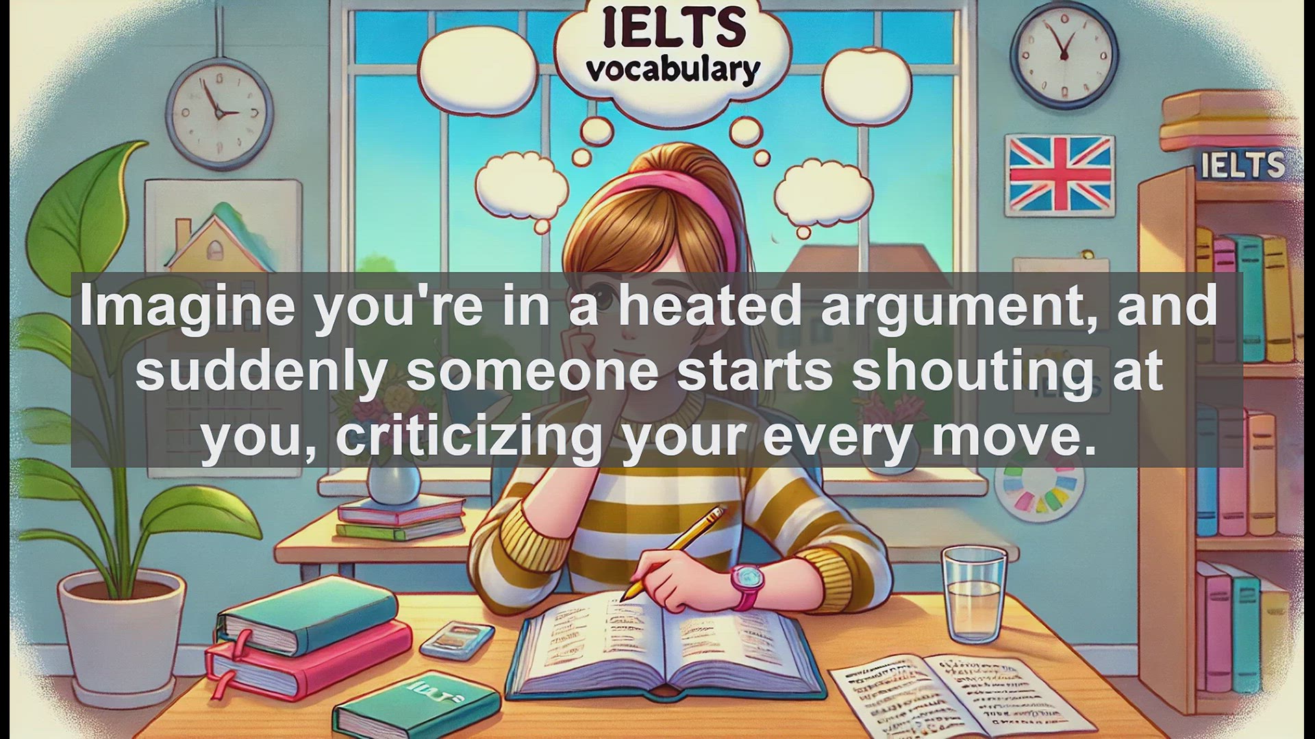 'Video thumbnail for 2000 Must Know IELTS 9.0 Vocabulary - Understanding 'Berate': Boost Your IELTS Vocabulary'