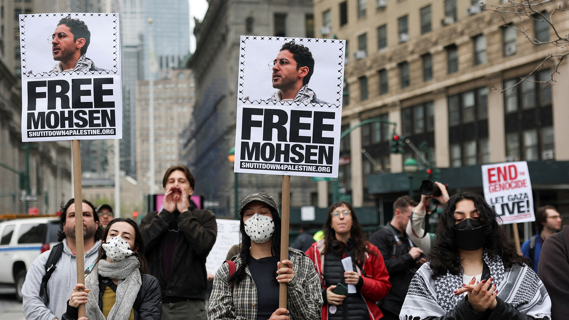 Video thumbnail for Detained pro-Palestine student activist meets US senator