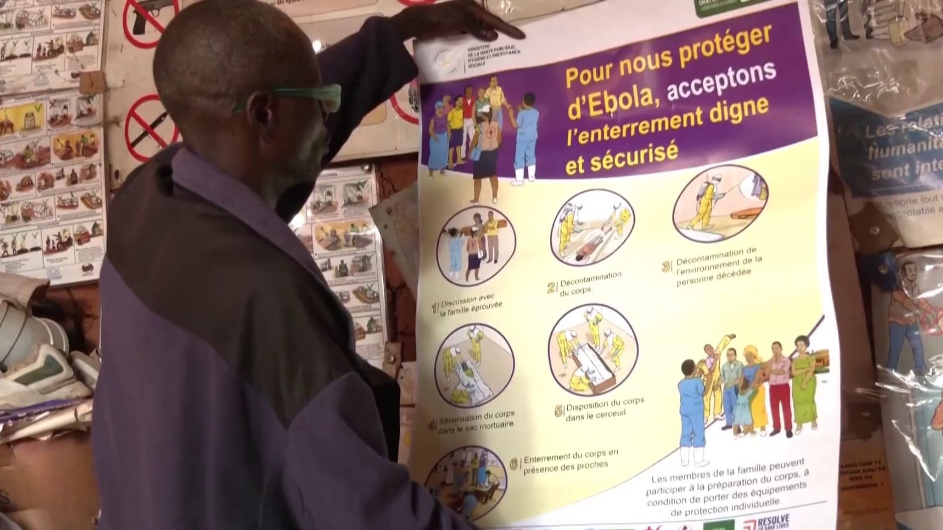 Video thumbnail for Ebola Outbreak Fuels Fear and Misinformation in DR Congo Camp