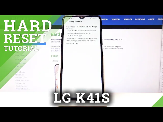 Video thumbnail for How to Hard Reset LG K41s – Factory Reset Through Settings