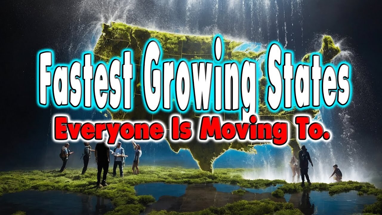Video thumbnail for Top 10 Fastest Growing US States Everyone is Moving to.
