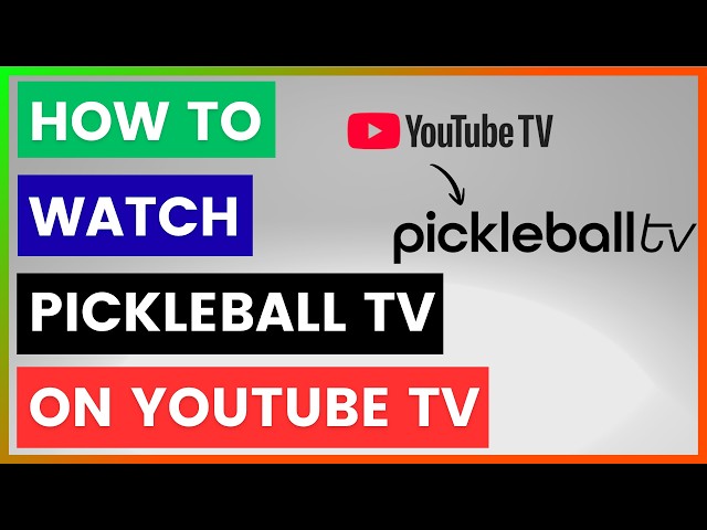 Video thumbnail for How To Watch Pickleball TV On YouTube TV? [in 2026]