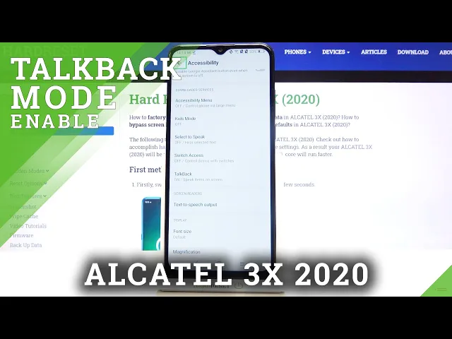 Video thumbnail for ALCATEL 3X 2020 Talkback Mode – TalkBack Activating