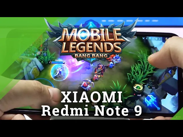 Video thumbnail for Mobile Legends in Xiaomi Redmi Note 9 - Check Gaming Performance
