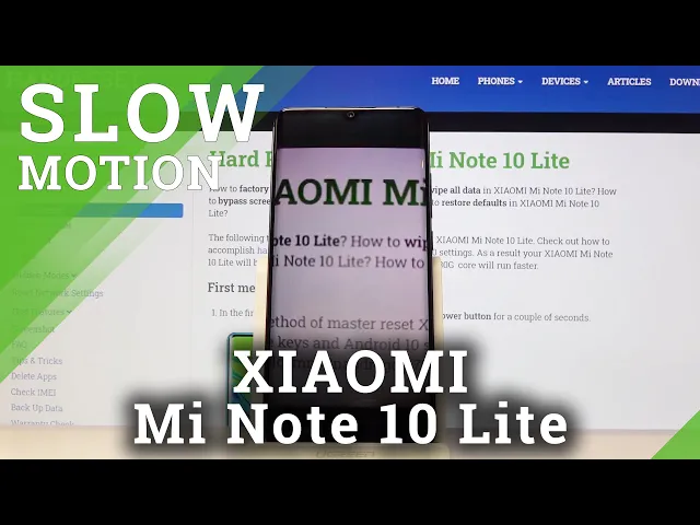 Video thumbnail for How to Record in Slow Motion in XIAOMI Mi Note 10 Lite – Slow Motion Options