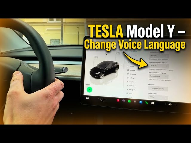 Video thumbnail for TESLA Model Y – How to Change Voice Recognition Language