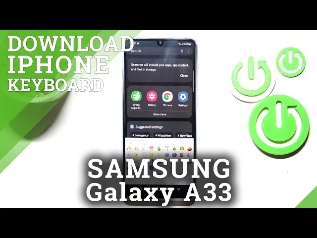 Video thumbnail for Install iPhone Keyboard on Samsung Galaxy A33 / IOS style keyboard for Samsung Galaxy A33