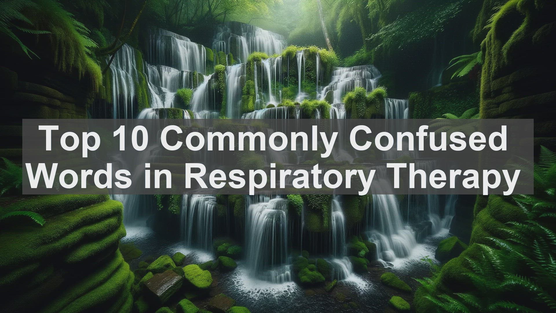 'Video thumbnail for Top 10 Commonly Confused Words in Respiratory Therapy'