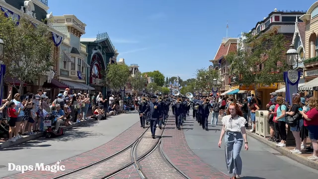 'Video thumbnail for 562nd Air Force Band Marches Down Main Street USA at Disneyland During Independence Day Festivities'