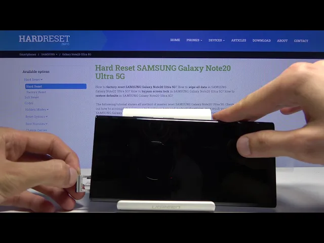 Video thumbnail for How to Insert SIM & SD Cards in SAMSUNG Galaxy Note 20 Ultra – Nano SIM & Micro SD Installation