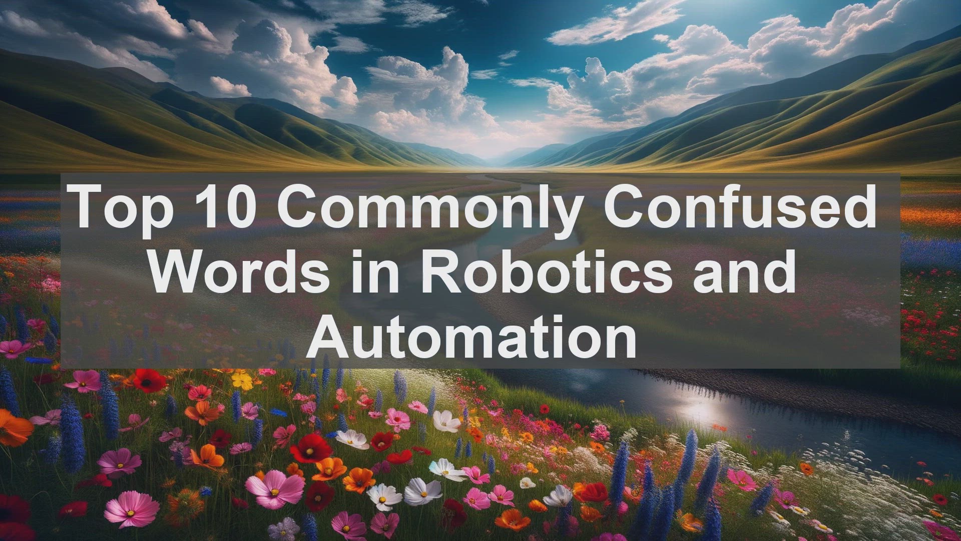 'Video thumbnail for Top 10 Commonly Confused Words in Robotics and Automation'