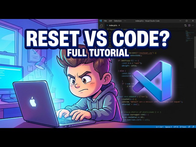Video thumbnail for How to Reset Visual Studio Code to Default Settings Full Tutorial