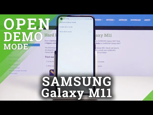 Video thumbnail for How to Enter Demo Mode in Samsung Galaxy M11 – Activate Demo Mode