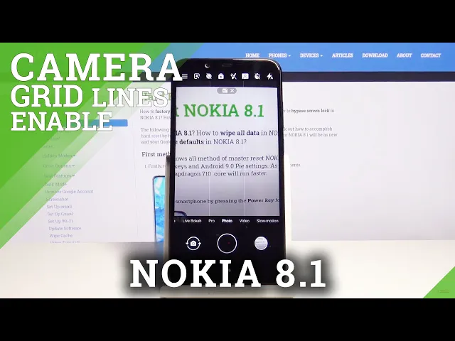 Video thumbnail for How to Enable Camera Gridlines in NOKIA 8.1 – Camera Configuration