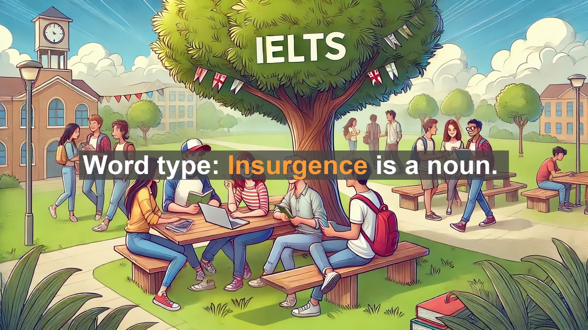 'Video thumbnail for 5000 Must Know IELTS 8.0 Vocabulary - Understanding 'Insurgence': A Powerful Word for Uprisings'
