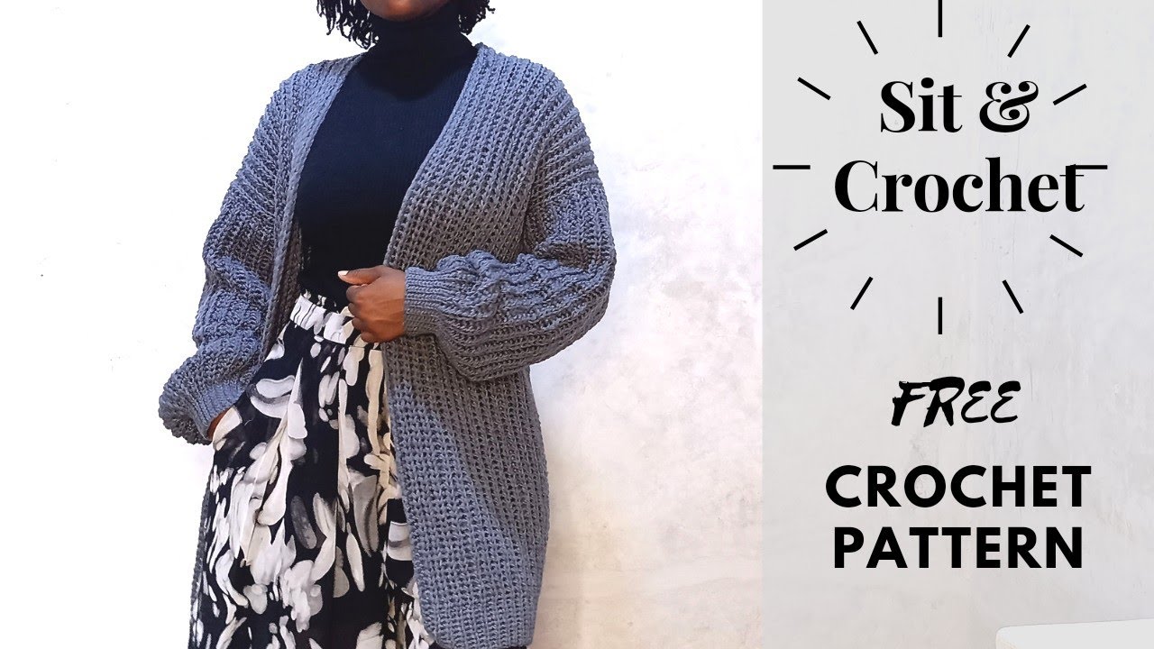 Video thumbnail for Crochet Oversized Duster Cardigan - Free Pattern Available