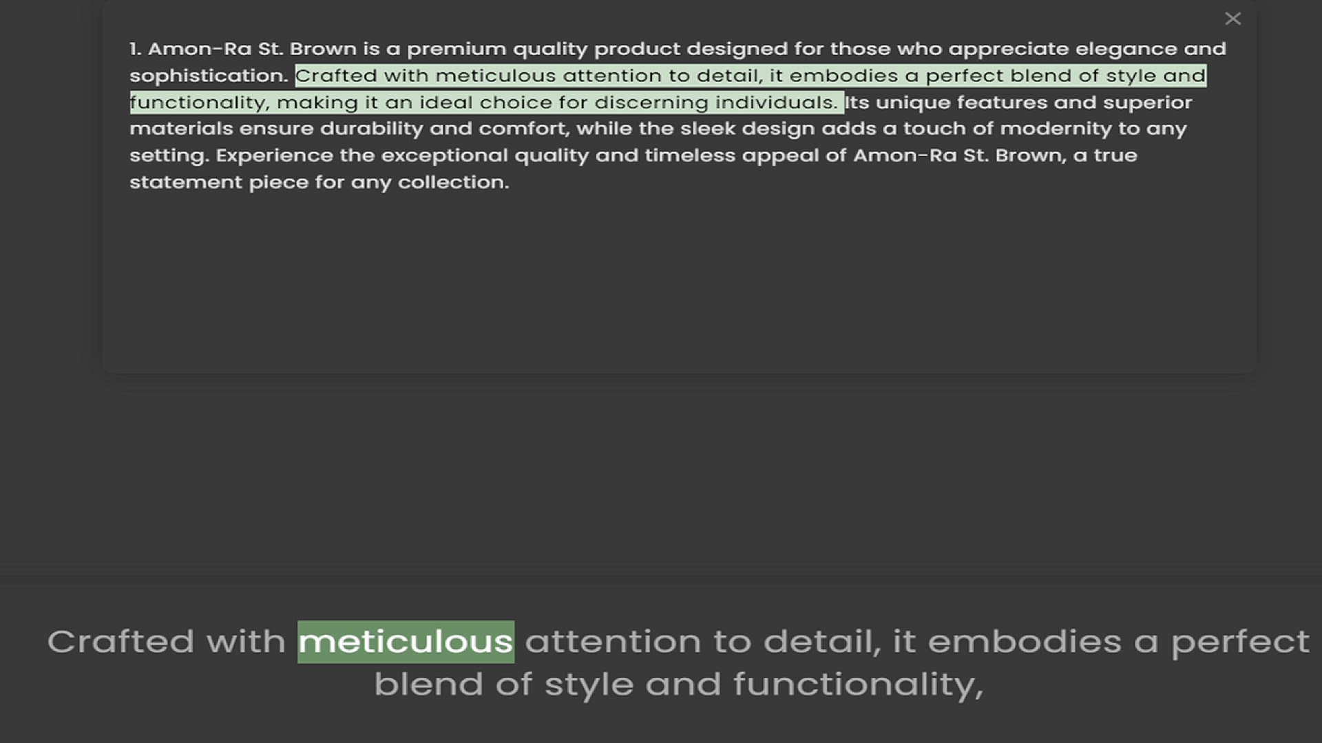 Video thumbnail for 1. Amon-Ra St. Brown is a premium quality product designed for those who appreciate elegance and sophistication. Crafted with meticulous attention to detail, it embodies a perfect blend of style and functionality, making it an ideal choic