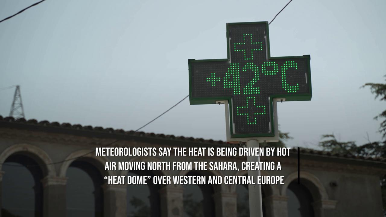 Video thumbnail for Europe Braces For Prolonged Heatwave As Temperatures Near 40C.