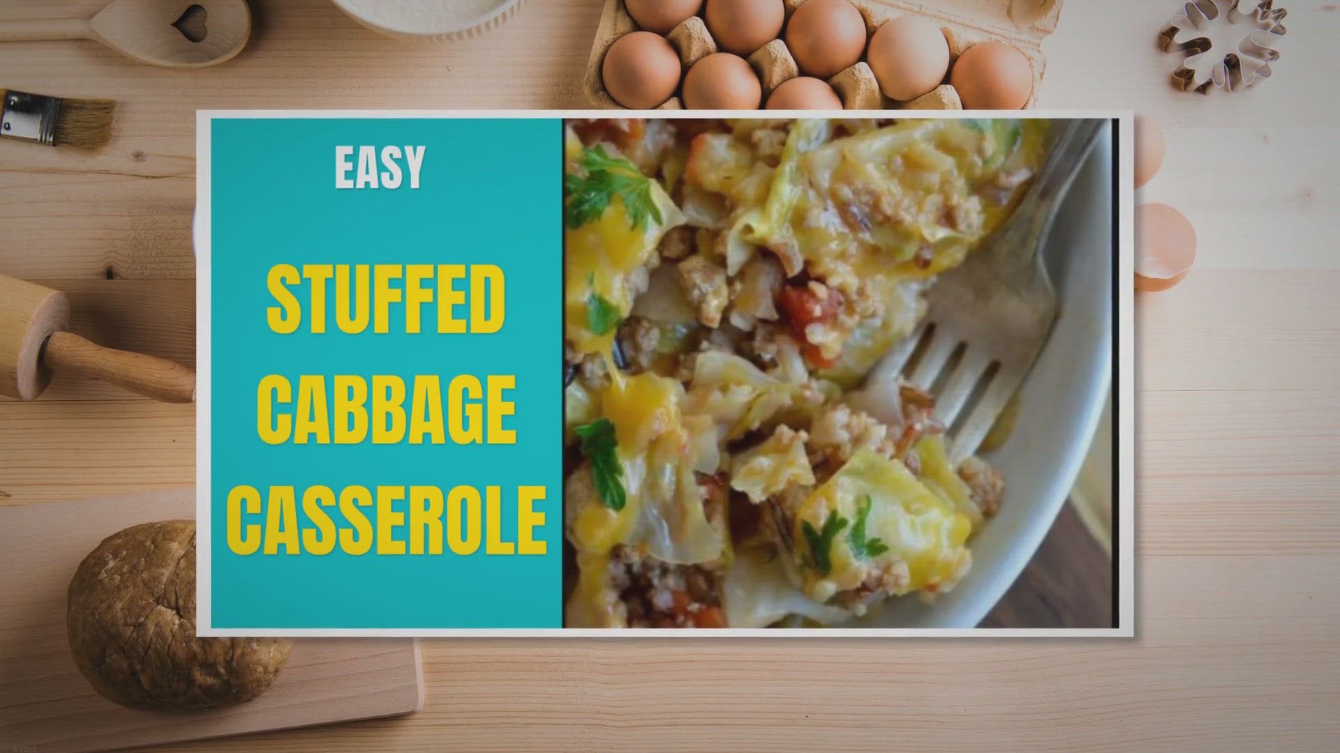 Video thumbnail for Easy Stuffed Cabbage Casserole: 30 Minute Meals