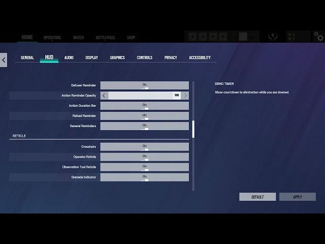 Video thumbnail for How To Enable & Disable Crosshair On Rainbow Six Siege