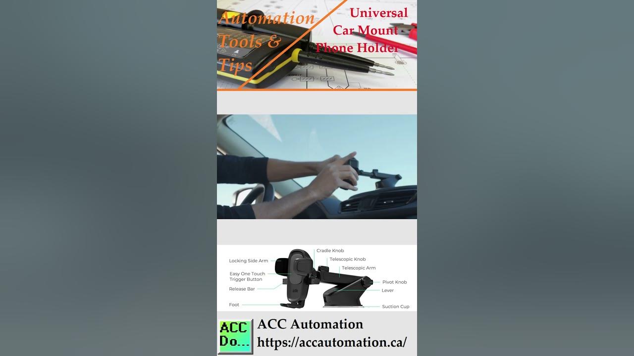 'Video thumbnail for Automation Tools - Universal Car Mount Phone Holder'