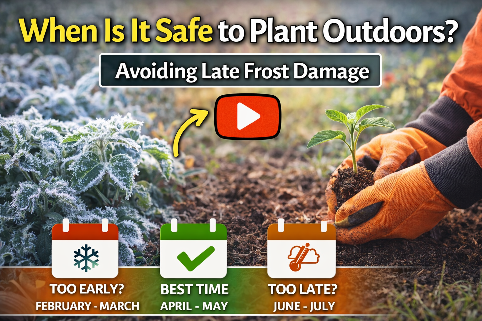 Video thumbnail for When Is It Safe to Plant Outdoors? | Avoiding Late Frost Damage