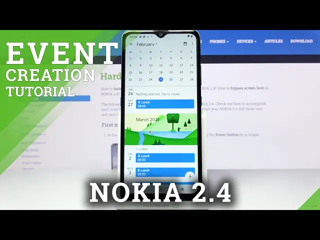 Video thumbnail for How to Add Event to Calendar in NOKIA 2.4 - Add Reminder
